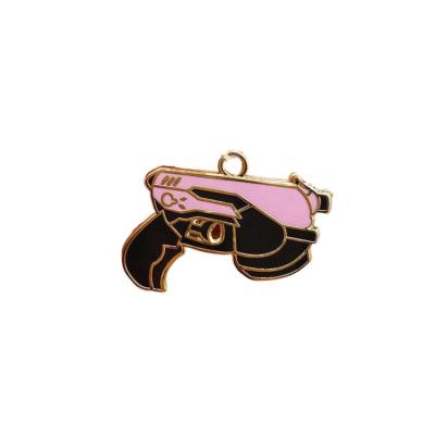 China CLASSIC wholesale price gold plated hard enamel metal charms bulk designer luxury charms for bracelet diy for sale