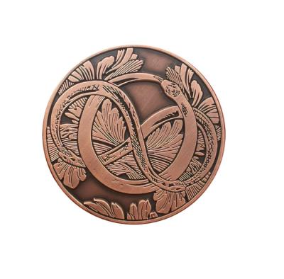 China Custom Hot Selling China Metal 3D Coin Challenge Coin With Copper Plating for sale