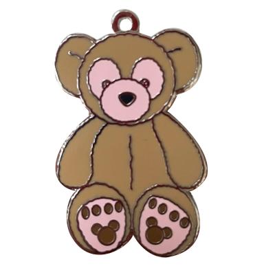 China Hot Selling Custom Cardboard Bear Designer Romantic Charms Hard Enamel Charm Croc Charms for sale