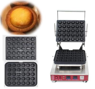 China Electric Building Material Stores Mini 30 Pcs / Tart Egg Shell Maker Machine Digital Double Plate Eggs for sale