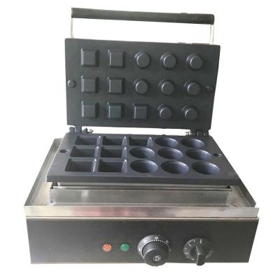 China Free Shipping Shell Machine Maker Iron Ice Tart Tart Cream 110V 220V 15 Pcs Building Material Mini Egg Tart Machine Round Non-Stick Pastry Stores for sale