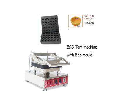 China Adjustable Thermostat 838 Model Ship Commercial 30 Free Holes Round Pie Size 45*45mm Egg Tartlet Machine Cheese Pie Making Machine for sale