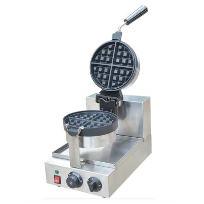 China Free Shipping Adjustable Thermostat Rotating Belgian Waffle Makers Automatic Flower Shaped Flip Waffle Machine Iron Baker Equipment for sale