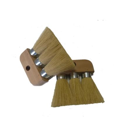 China Apply roof tar & heavy coatings factory supply roofing brush Tampico 3-Knot Ferrule Roof Brush for heavy duty or fine finish work for sale