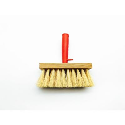 China Tampico Stiffen High Quality Texture Brush Handle Red Wallpaper Brush With Tampico Bristle for sale