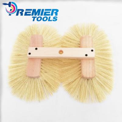 China Wood Handle Tampico Fiber Wallpaper Texture Paint Brush for sale