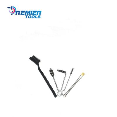 China Factory supply polishing twisted wire brushes and small plastic handle wire brush set for sale