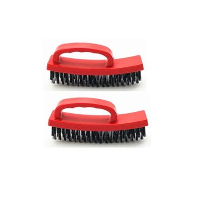 China Soft Handle Rust Removal Wire Brush Carbon Steel Metal Cleaning Wire Brush for sale