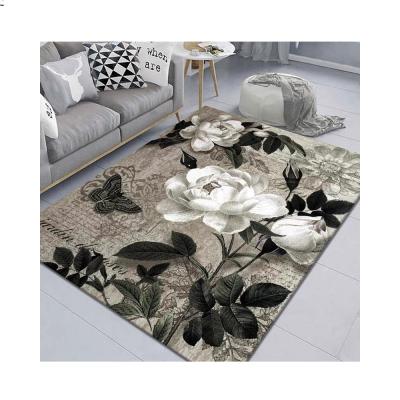 China Washable high quality rugs for living room 3d carpet luxurious rug with waterproof material for sale