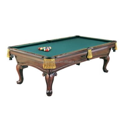 China 8ft high end genuine leather slate solid wood billiard table/slate billiard table TP-011 for sale