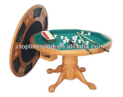 China MDF with solid wood 48inch 3 in 1bumper pool table with chair TP-54813 for sale