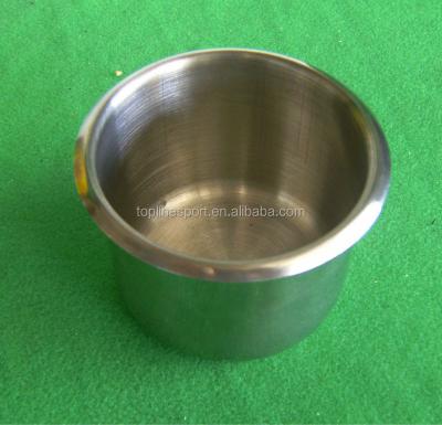 China 90mm Dia stainless steel drop. Stainless Steel In Poker Table Cup Holder / Jumbo Cup Holder TPH-001 for sale