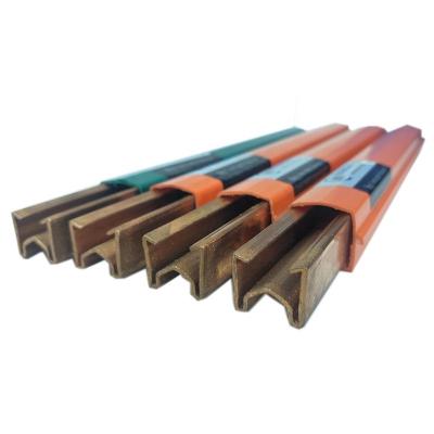 China Safe Overhead Crane Lec / Mobile Machine Singe Cooper Insulated Conductor Busbar For Crane for sale