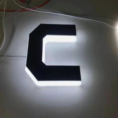 China Large Vintage Simple 3D Acrylic Led Custom Waterproof Illuminated Marquee Business Alphabet Letters Logo Light Sign for sale