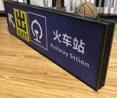 China Indoor Decoration Signage Directional Guide Indoor Way-Finding Led Signs Airport Directional Guide for sale