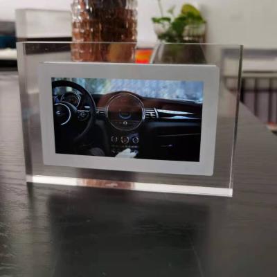 China Video Playback Crystal Advertising Play OEM ODM 4.3 Inch Digital Photo Frame For Gift Greeting Card for sale