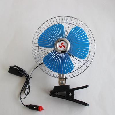 China With DC 12V Clamp Universal Clip Fan 8 Inch Automatic Oscillating Cool Fan for sale