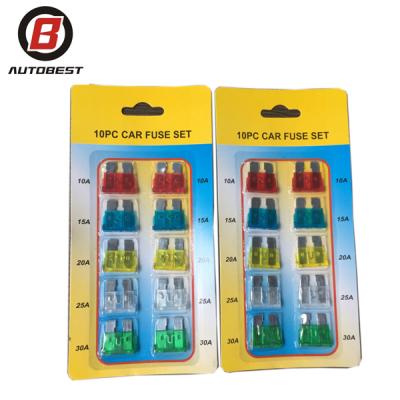 China 10PCS Automotive High Quality Automotive Car Fuse Set for sale