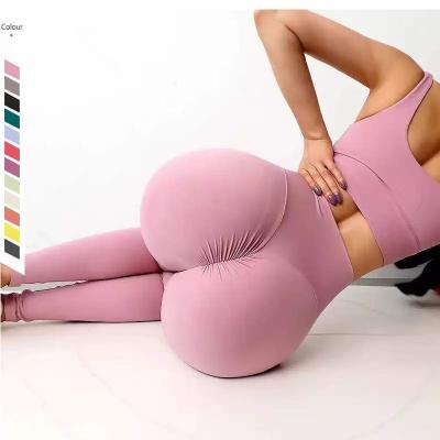 China 2022 Hot New Selling Fitness Wear Women High Waist Butt Breathable Yoga Panties Lifting Leggings for sale