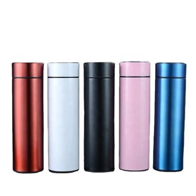 China Wholesale High Quality PORTABLE Insulation Hot Cup LED Stainless Steel Temperature Display Smart Measuring Creative Water Bottle for sale