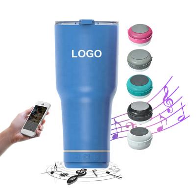 China Sublimation 20oz Stainless Steel Viable High Quality Vacuum Viable Blank Gift Tooth Speaker Blue Coffee Mugs Traveling Car Mugs With for sale