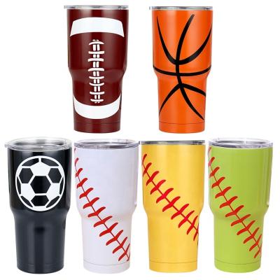 China 20oz 30oz Soccer World Cup Memorabilia Tazza Da Viaggio Viable Mug Coffee Car Water Bottle Stainless Steel Custom Logo Mug for sale