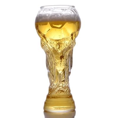 China 450ml word borosilicate glass mug creative clear china cup gifts wholesale whiskey football trophies creative beer mug for sale