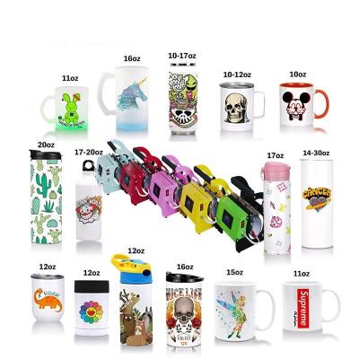 China Heat Transfer Pictures Wholesale Sublimation Mug Press Print Multifunctional 20oz 30oz Tumblers Heat Press Machine Straight Mug Tumbler for sale