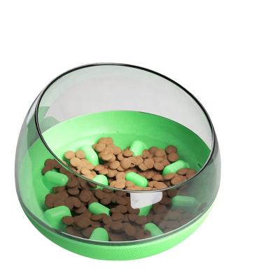 China Sustainable Portable Custom Slow Rider Capsule Space Automatic Food Dog Bowls Cat Puzzle Plastic Luxury Bowls for sale