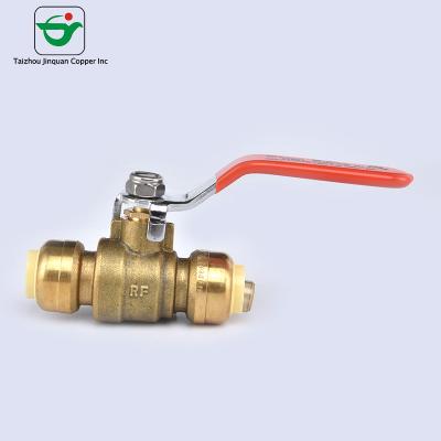 China 30 Bar MNPT Lead Free Brass Ball Valve Zero Leakage Medium Pressure for sale