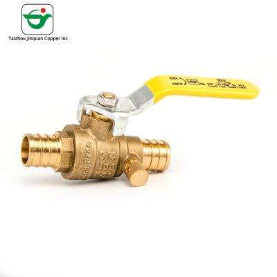 China Standard High Pressure 1/2''X1/2'' Copper To Pex Ball Valve for sale