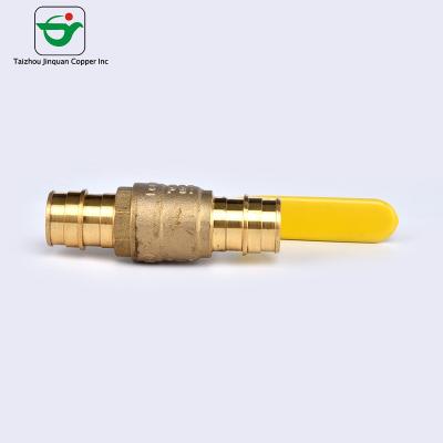 China cuzn40pb2 válvula de bola da tubulação do selo 1/2 ' X1/2” Pex da capota PTFE à venda