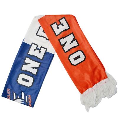 China Supporter Logo Scarf Football Soccer Fans Polyester Factory Direct Sales for sale