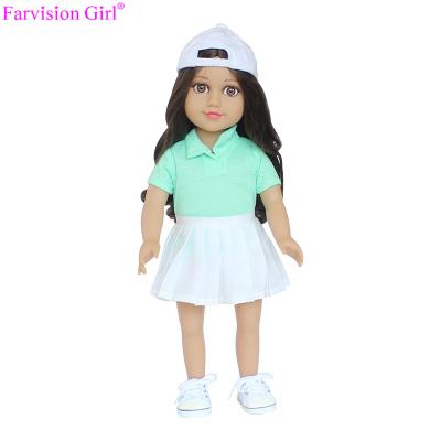 China Cartoon Toy Dressing Play Doll Kids Doll 18 Inch Original Farvision Girl Doll for sale