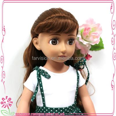 China Cartoon Toy Kawaii Baby Face 18 Inch Doll Clay Mold Dongguan OEM Dress Dolls for sale