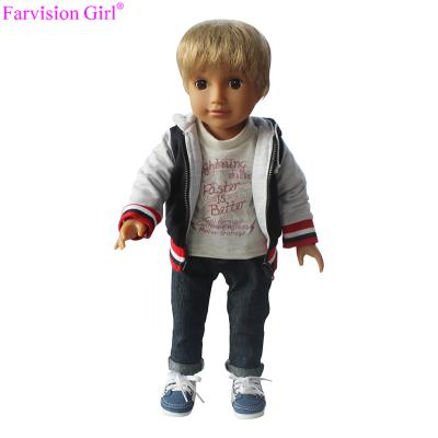 China 18 Inch Farvision Eco-Friendly Handsome Boy Dolls Doll With Close And Open Eyes for sale