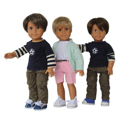 China Cute Cartoon Toy Lifelike Doll brothes Toy Manufacturer 18in Boys Doll for sale