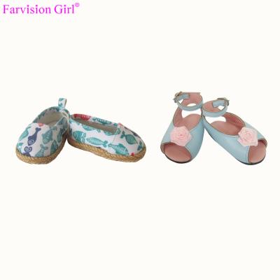 China Eco - Friendly Material American Girl Doll Shoes Sandals Fashion Doll Accessories for sale