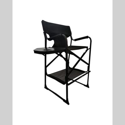 China Areffa Director Chair Portable Barber Makeup Artist Chair With Easy Carry Aluminum Square Side Tall Tray for sale