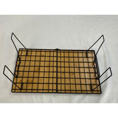 China Areffa Easy Carry USA Folding Game Portable Metal Folding Table Bamboo Table for sale