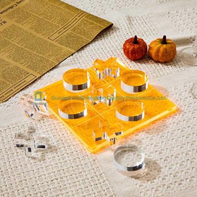 China Family Game Satom Outdoor Beach Acrylic Tic Tac Toe Travel for sale