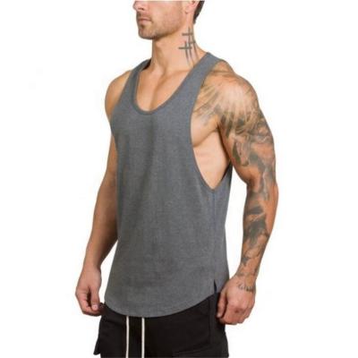 China Wholesale Custom Sports Gym Running Men's Muscle Tank Top QUICK DRY Logo Men Workout Vest Bodybuilding for sale