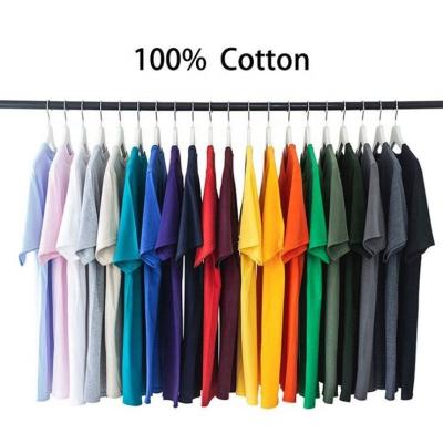 China Wholesale Custom Anti-Wrinkle 100 Color T-shirts Mens 210Gsm Cotton Vintage T Shirts For Men for sale