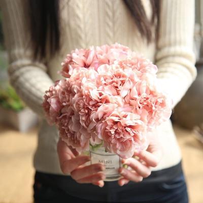 China Wedding Decoration Bride Wholesale Participation Flowers Real Touch Artificial Flower Ornaments Silk Bouquet For Home Wedding Party for sale