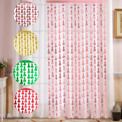 China New Style Bachelor Party Festival Decoration Foil Colorful Backdrop Curtain Birthday Party Background Curtain 1*2 Meter Wholesale Layout for sale