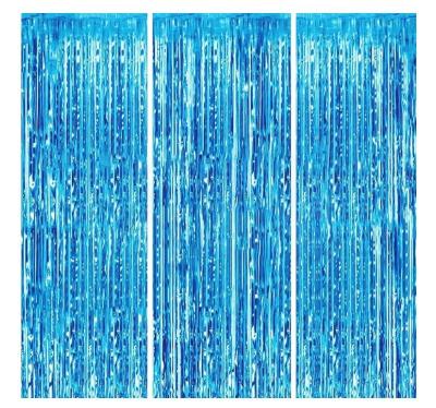 China Festival Decoration Custom Design Aluminum Metallic Foil Fringe Curtains Birthday Party Decorations Backdrop Fringe Curtains for sale