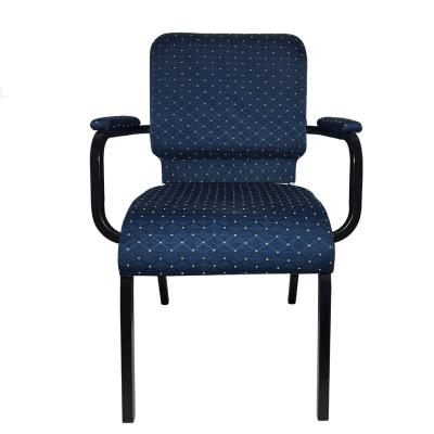 China Factory Wholesale Modern Hot Sale China Church Seating Chair With Armrest for sale