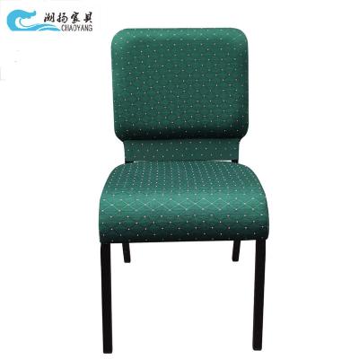 China Modern Wholesale Cheap Customized Navy Blue Fabric Upholstered Metal Back Used Pocket Theater Amphitheater Church Lectern Chairs Price for sale