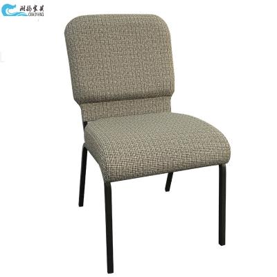 China Wholesale design interlock factory price metal iron modern stacking church chair for sale