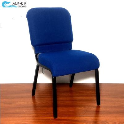 China Modern Interlock Church Chair For Metal Factory Amphitheater Supply Customized Navy Blue for sale